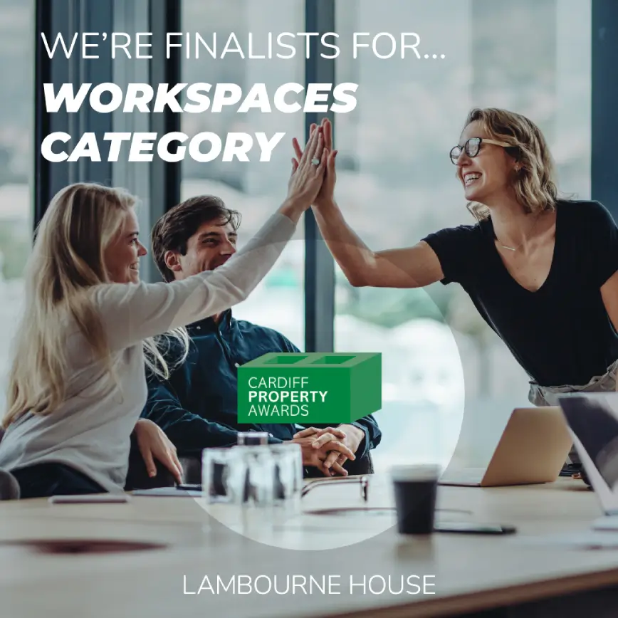 We're finalists for Workspaces category - Cardiff Property Awards