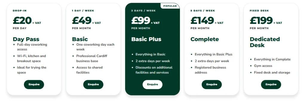 Lambourne House Coworking Prices